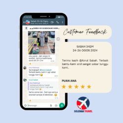 Maklum Balas Pelanggan Solehah Travel Sdn Bhd