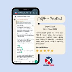 Maklum Balas Pelanggan Solehah Travel Sdn Bhd