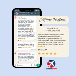 Maklum Balas Pelanggan Solehah Travel Sdn Bhd