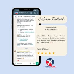 Maklum Balas Pelanggan Solehah Travel Sdn Bhd