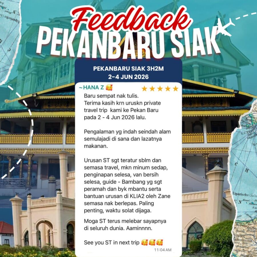 Maklum Balas Pelanggan Solehah Travel Sdn Bhd