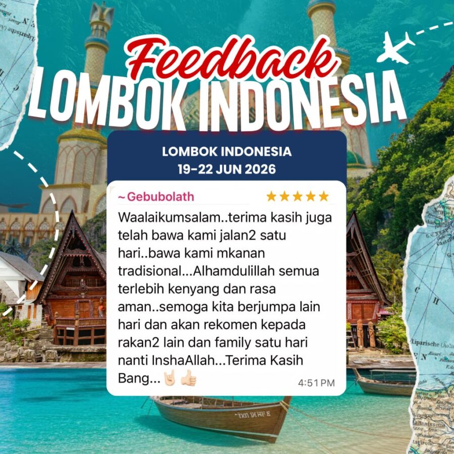 Maklum Balas Pelanggan Solehah Travel Sdn Bhd