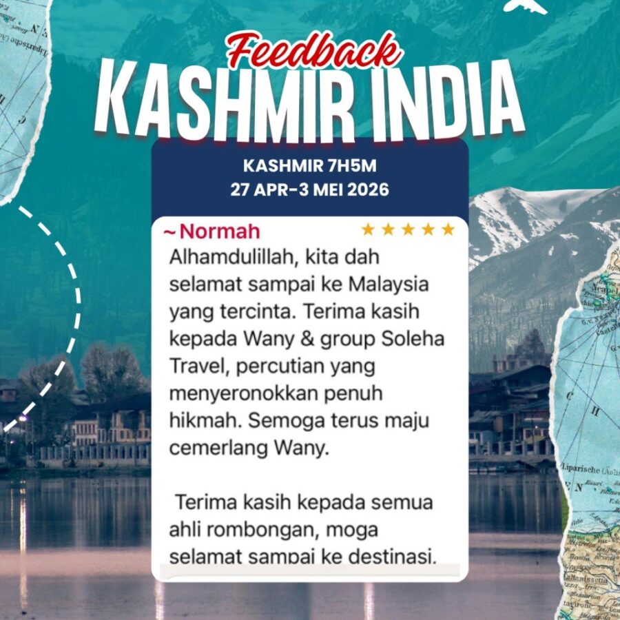 Maklum Balas Pelanggan Solehah Travel Sdn Bhd